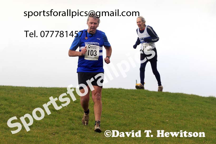 Womens 35+ and Mens 65+ 2023 NEMAA Cross Country, Croft Circuit, North Yorkshire. Photo: David T. Hewitson/Sports for All Pics